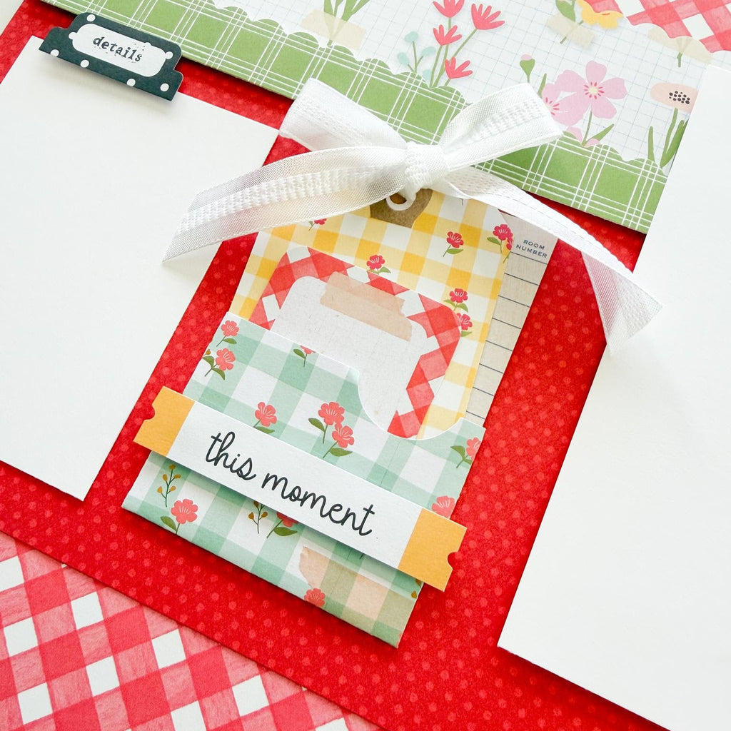 Simple Stories Pink Lemonade Journal Bits And Pieces 26320 Summer Layout