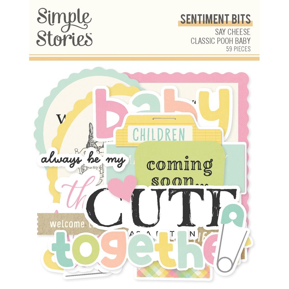 Simple Stories Say Cheese Classic Pooh Baby Sentiment Bits And Pieces 25829