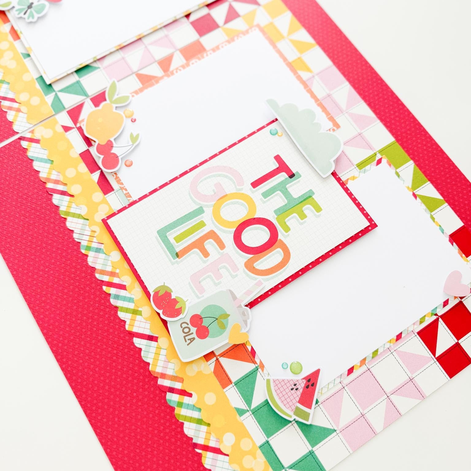 Simple Stories Sweet Summertime 12 x 12 Collector's Essential Kit 26801 Summer Life Layout