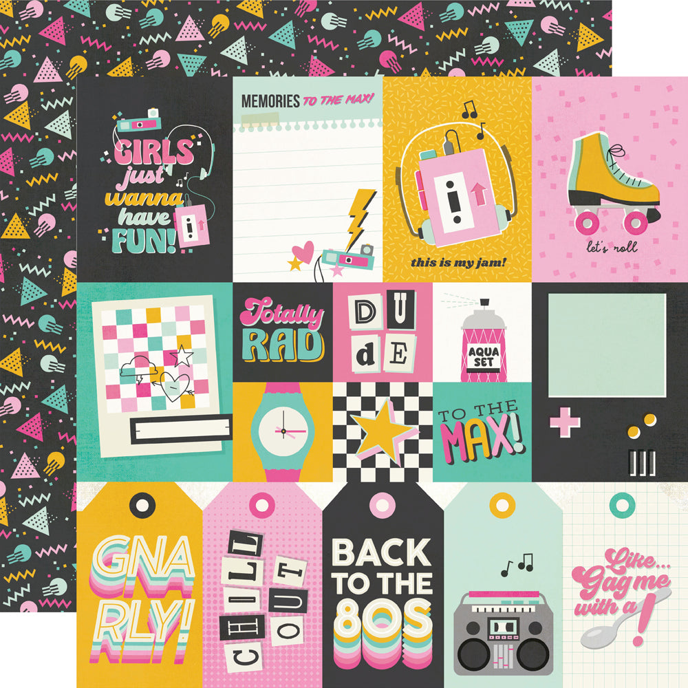Simple Stories Totally 80's 12 x 12 Collection Kit 26700 Girls Just Wanna Have Fun