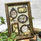 Simple Stories Vintage Junk Drawer Rub Ons 26029 Framed Decor Project | color-code:ALT04