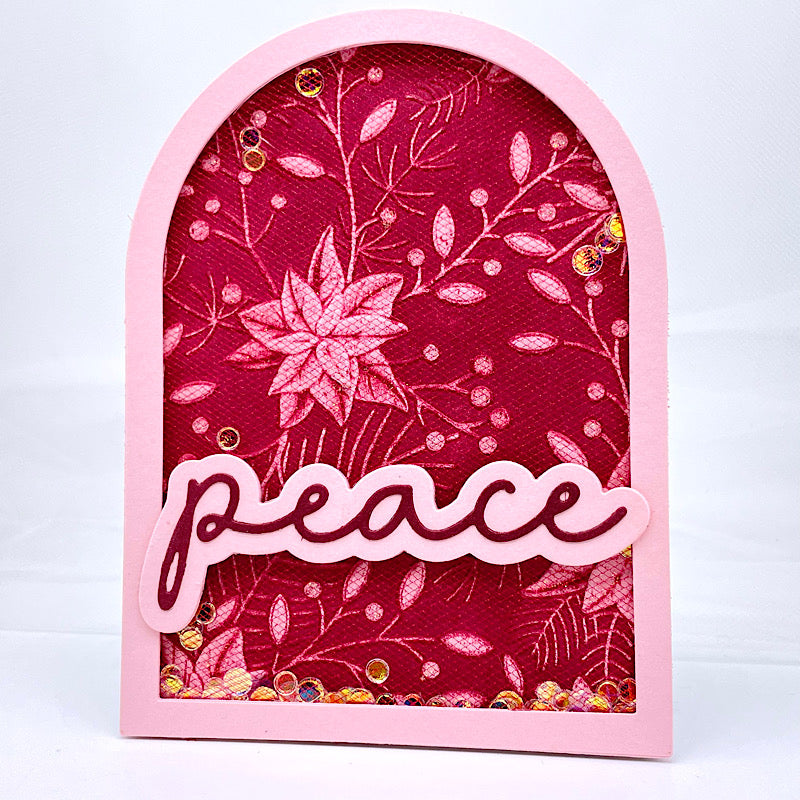 CZ Design Simple Peace Wafer Dies czd242 Stamptember Peace Card
