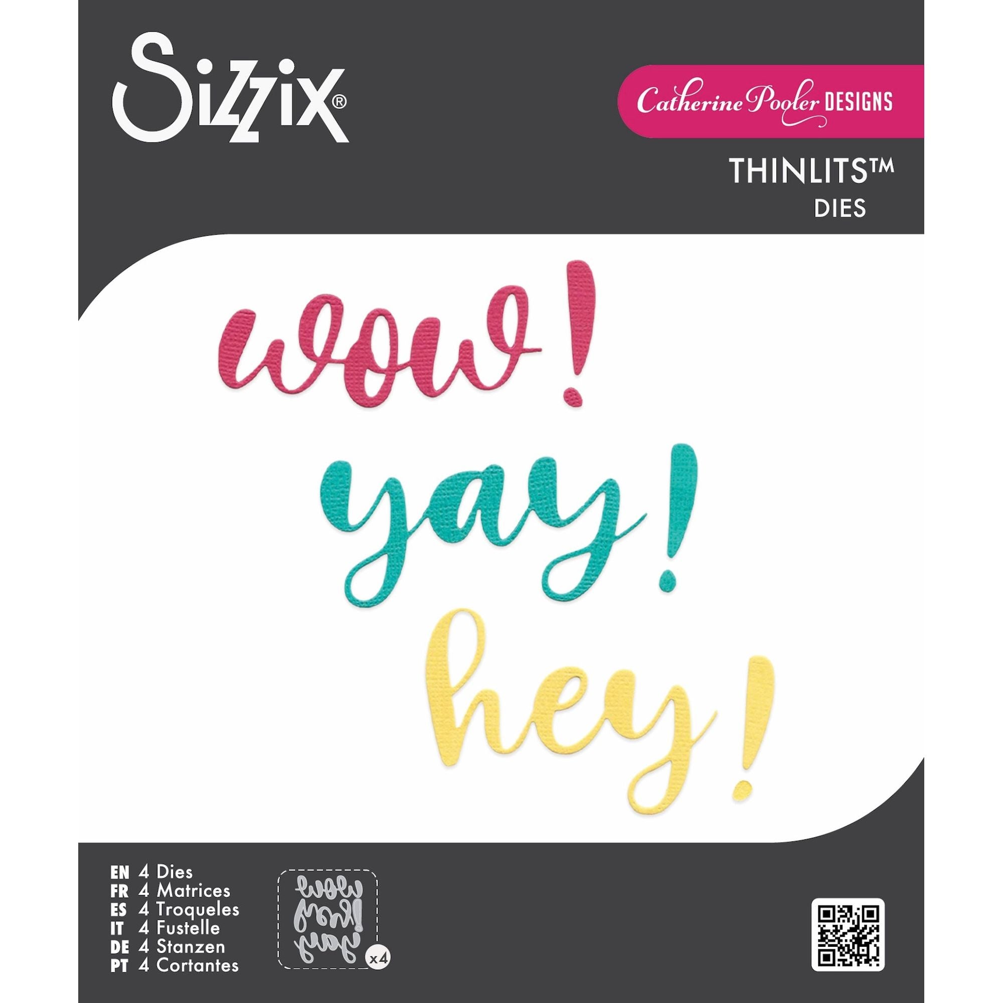 Sizzix Exclamation Word Thinlits Dies 666993