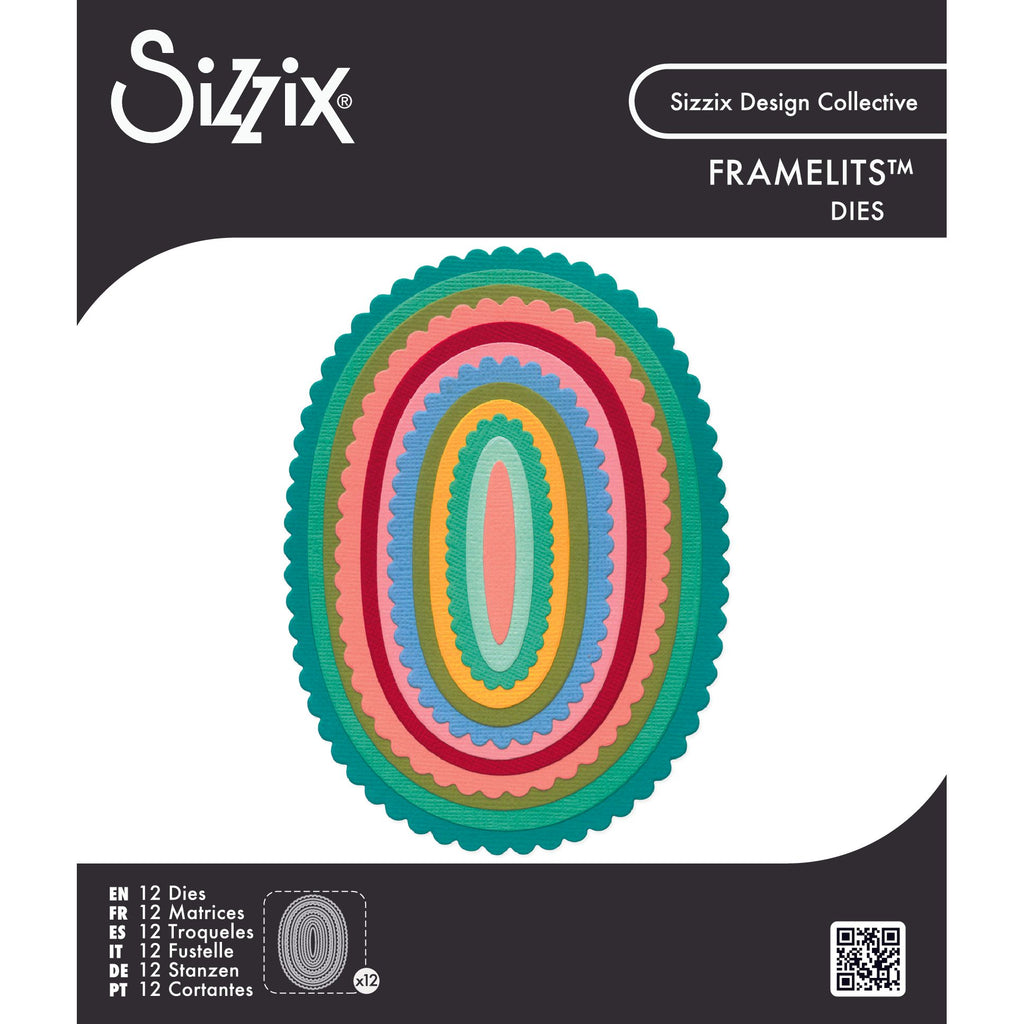 Sizzix Fancy Ovals Framelits Die Set 667146