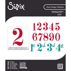 Sizzix Grand Numbers Thinlits Die Set 667142a