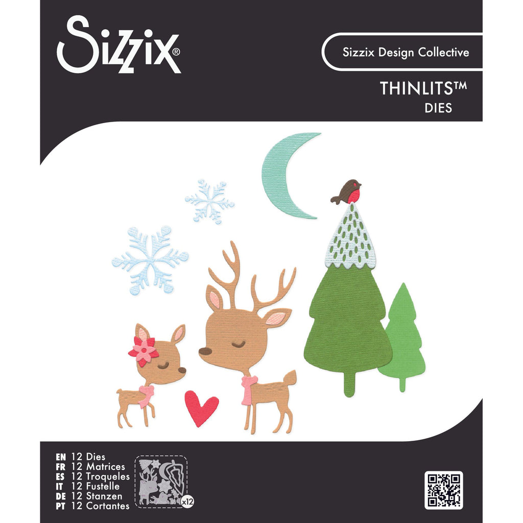 Sizzix Hello Deer Thinlits Die Set 667139