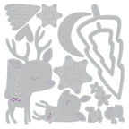 Sizzix Hello Deer Thinlits Die Set 667139 line work