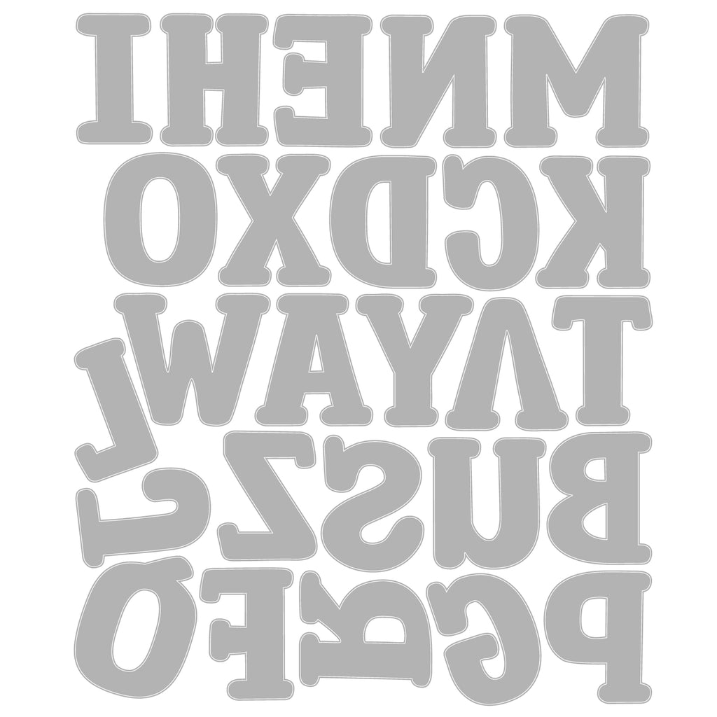 Sizzix Nora Alphabet Thinlits Dies 667065 letters