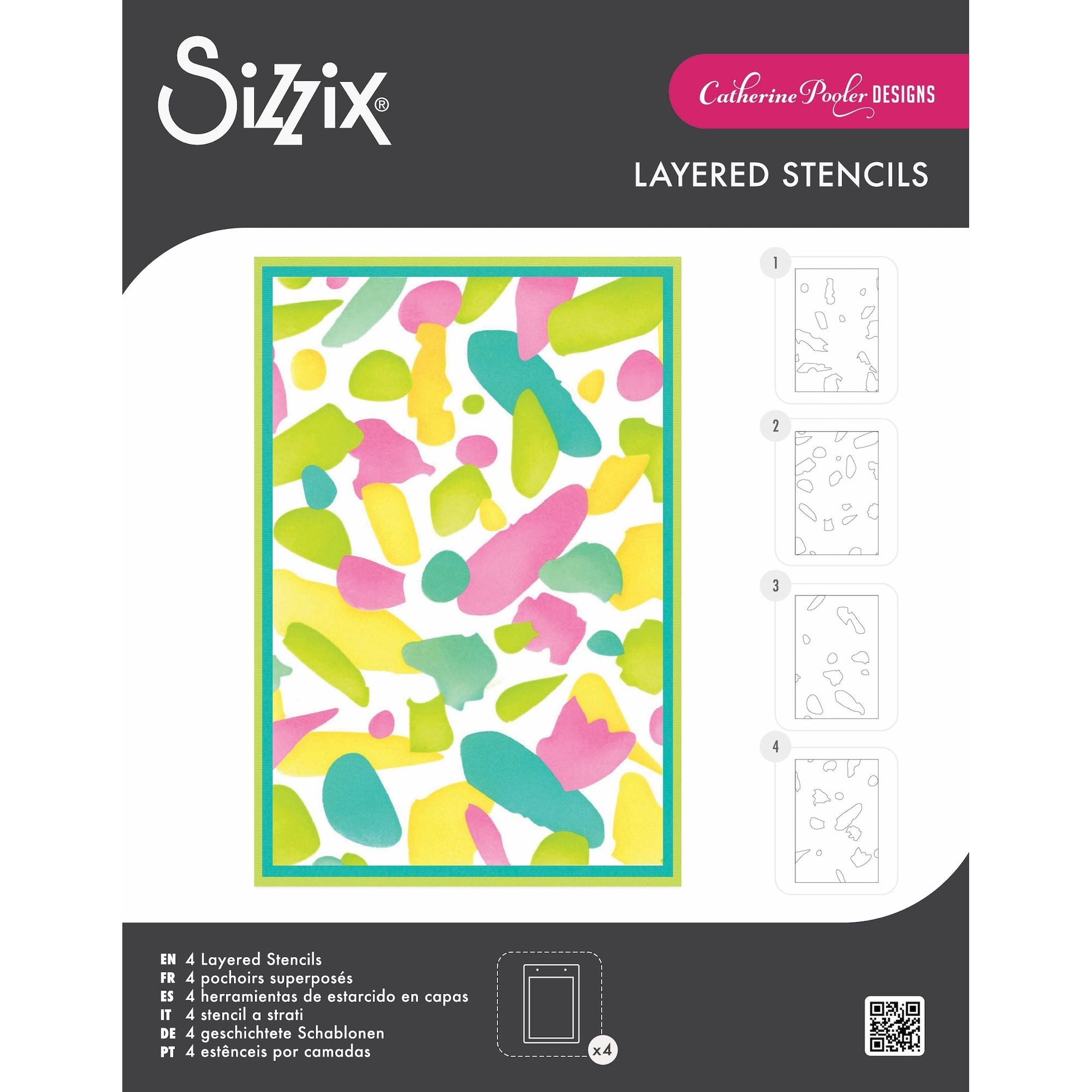 Sizzix Paper Scraps A6 Layered Stencils 666998