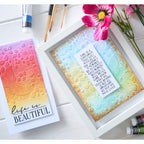Sizzix Studio A6 ML Embossing Folder Nouveau Butterfly 667030 life is beautiful cards