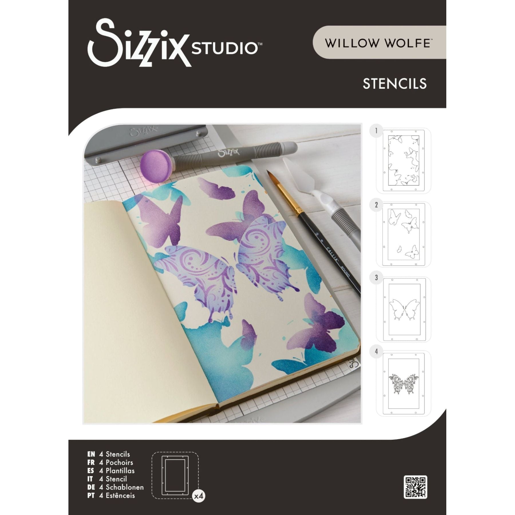 Sizzix Studio Butterflies Layered Stencils 667040