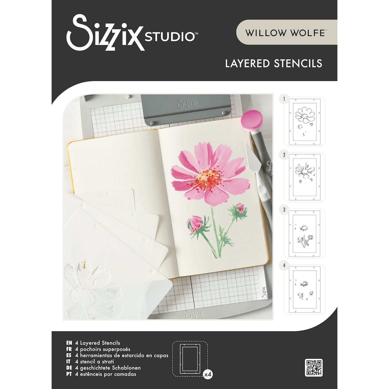 Sizzix Studio Cosmo Layered Stencils 666921