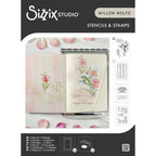 Sizzix Studio Hummingbird and Orchids Clear Stamps and Stencils 667125