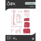 Sizzix and 49 and Market Wings and Things Clear Stamps Set 667183
