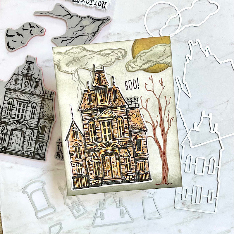 Simon Says Stamp Sketch Manor Wafer Dies 408sss Halloween Card | color-code:ALT05