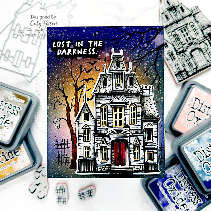 Simon Says Stamp Sketch Manor Wafer Dies 408sss Halloween Card | color-code:ALT01