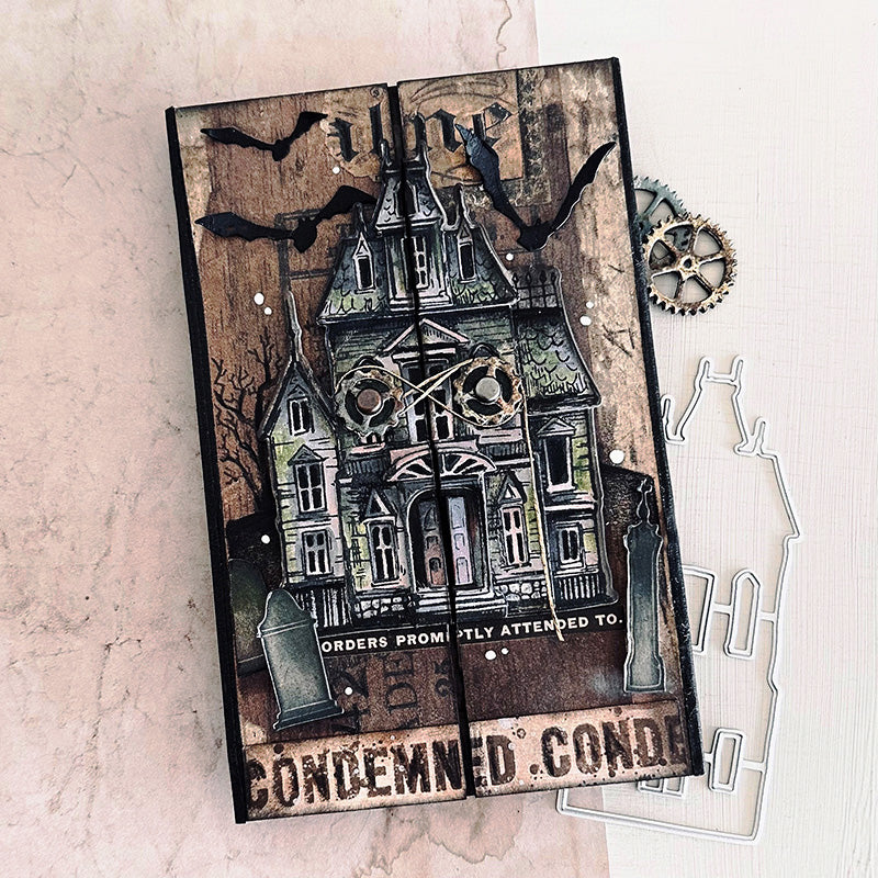 Simon Says Stamp Sketch Manor Wafer Dies 408sss Halloween Card