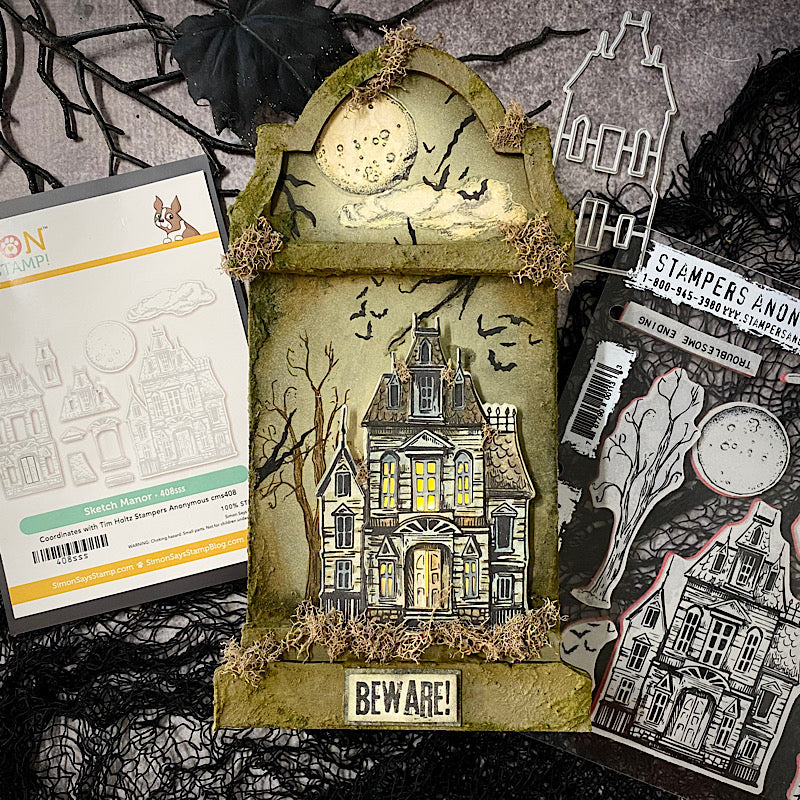 Simon Says Stamp Sketch Manor Wafer Dies 408sss Halloween Decor | color-code:ALT04