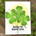 Simon Says Stamp Sketched Clovers Wafer Dies 1263mdc To Be Loved St. Patrick's Day Card