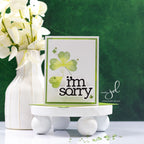 Simon Says Stamps and Dies Sketched Clovers set925sc To Be Loved I'm Sorry Card | color-code:ALT04