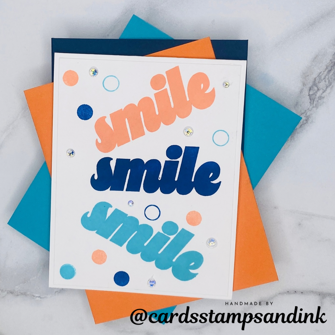 CZ Design Stamps and Dies Smile set1011sm Friend Like You Smile Card