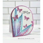 Simon Says Stamp Set of 5 Stencils Snake Plant 1085mtc Moments in Time Wedding Card