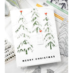 Simon Says Stamp Snow Laden Trees Wafer Dies s881 All The Joy Christmas Card