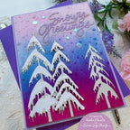Simon Says Stamp Snow Laden Trees Wafer Dies s881 All The Joy Christmas Card