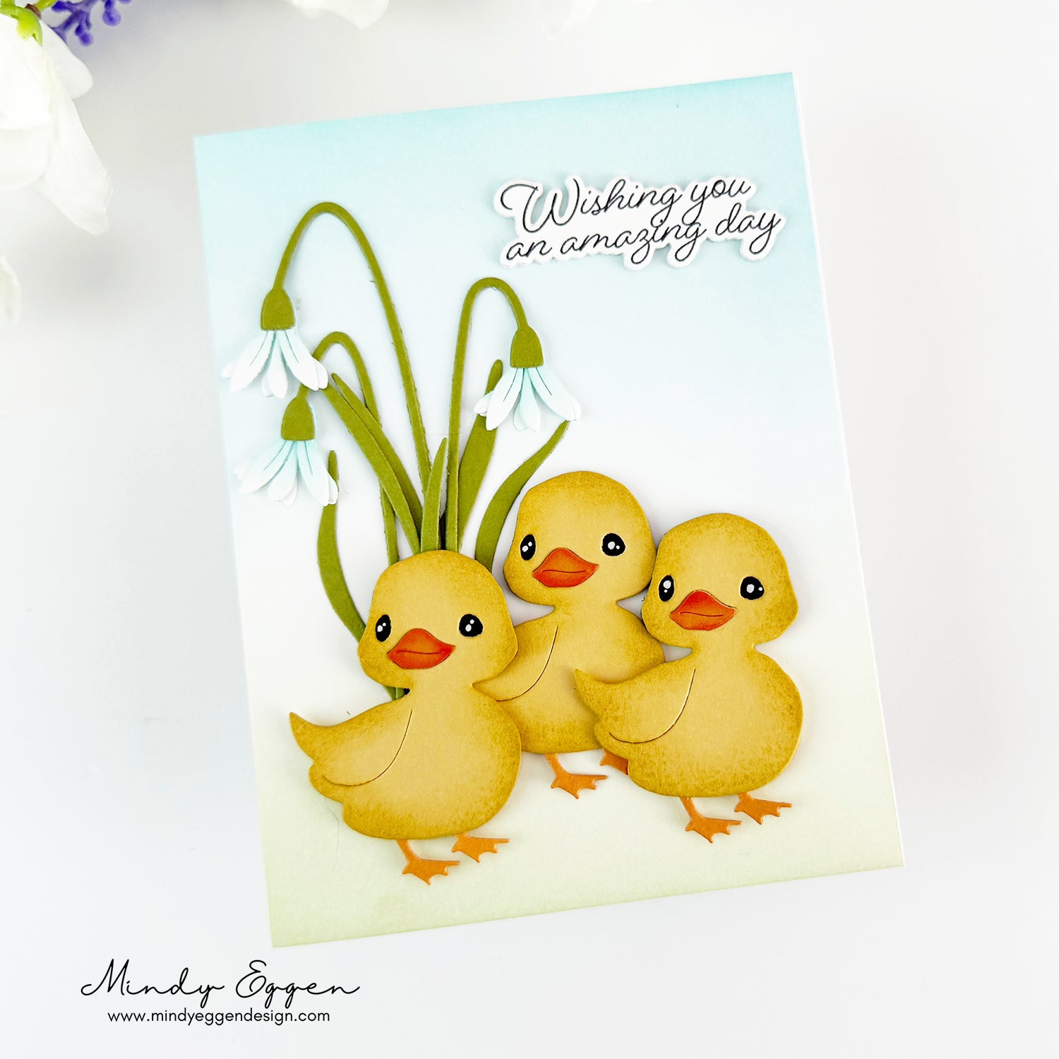 Simon Says Stamp Snowbell Bouquet Wafer Dies s984 Rain or Shine Birthday Card | color-code:ALT03