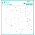 Gina K Designs SNOWFALL Stencil 0312