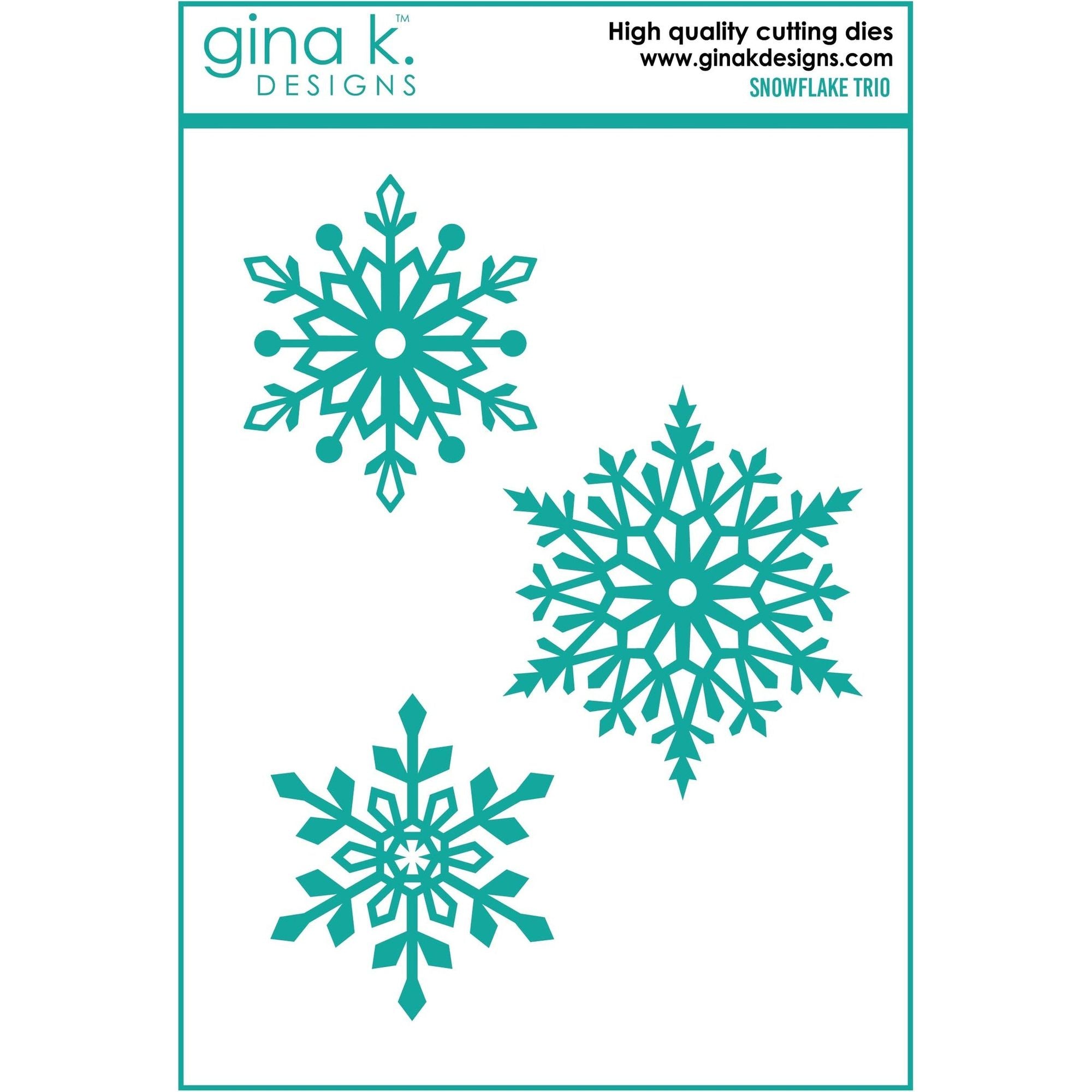Gina K Designs SNOWFLAKE TRIO Die Set 7177