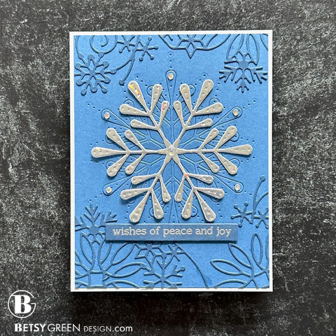 Simon Says Stamp Snowflake Swirl Wafer Die s948 DieCember Holiday Card | color-code:ALT06