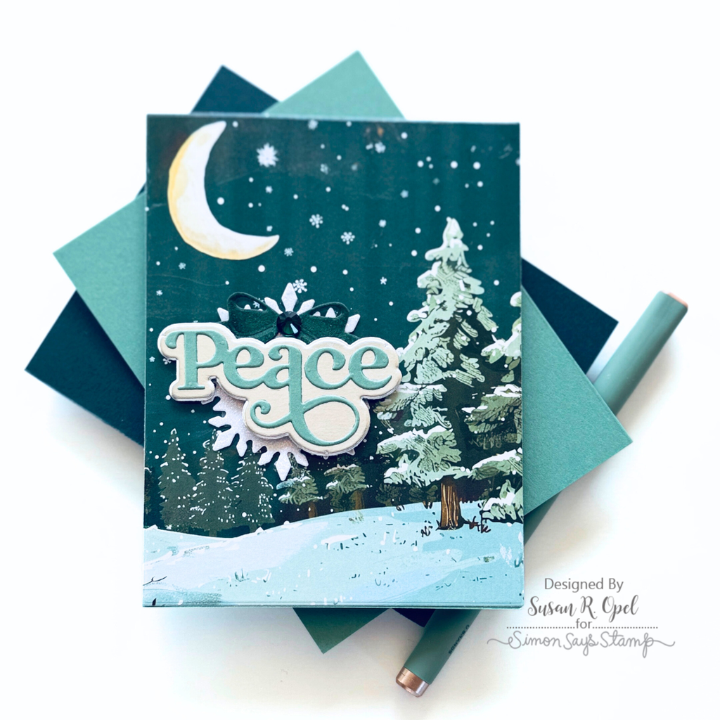 Simon Says Stamp Crystal Snowflake Wafer Dies 1526sdc Christmas Card | color-code:ALT05