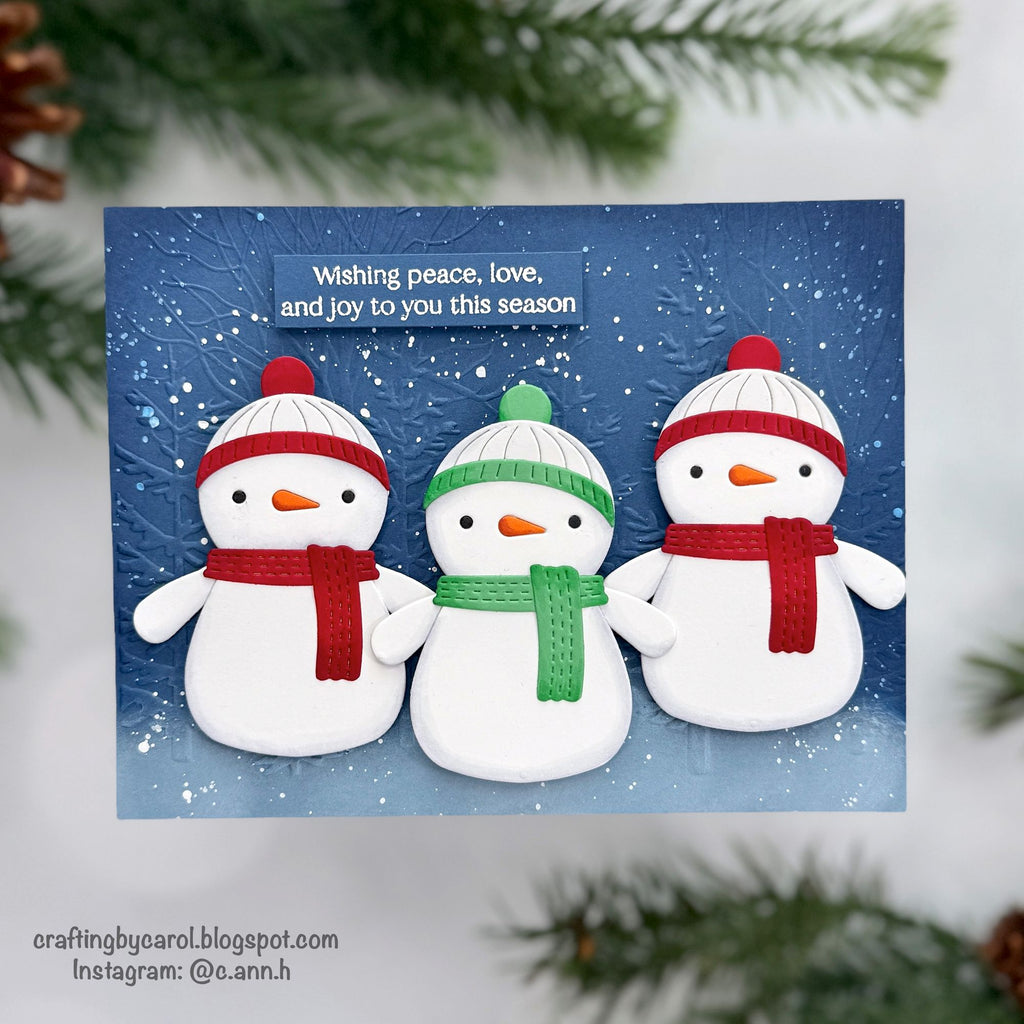 Simon Says Stamp Snuggle Snowman Wafer Dies s1117 DieCember Holiday Card | color-code:ALT01