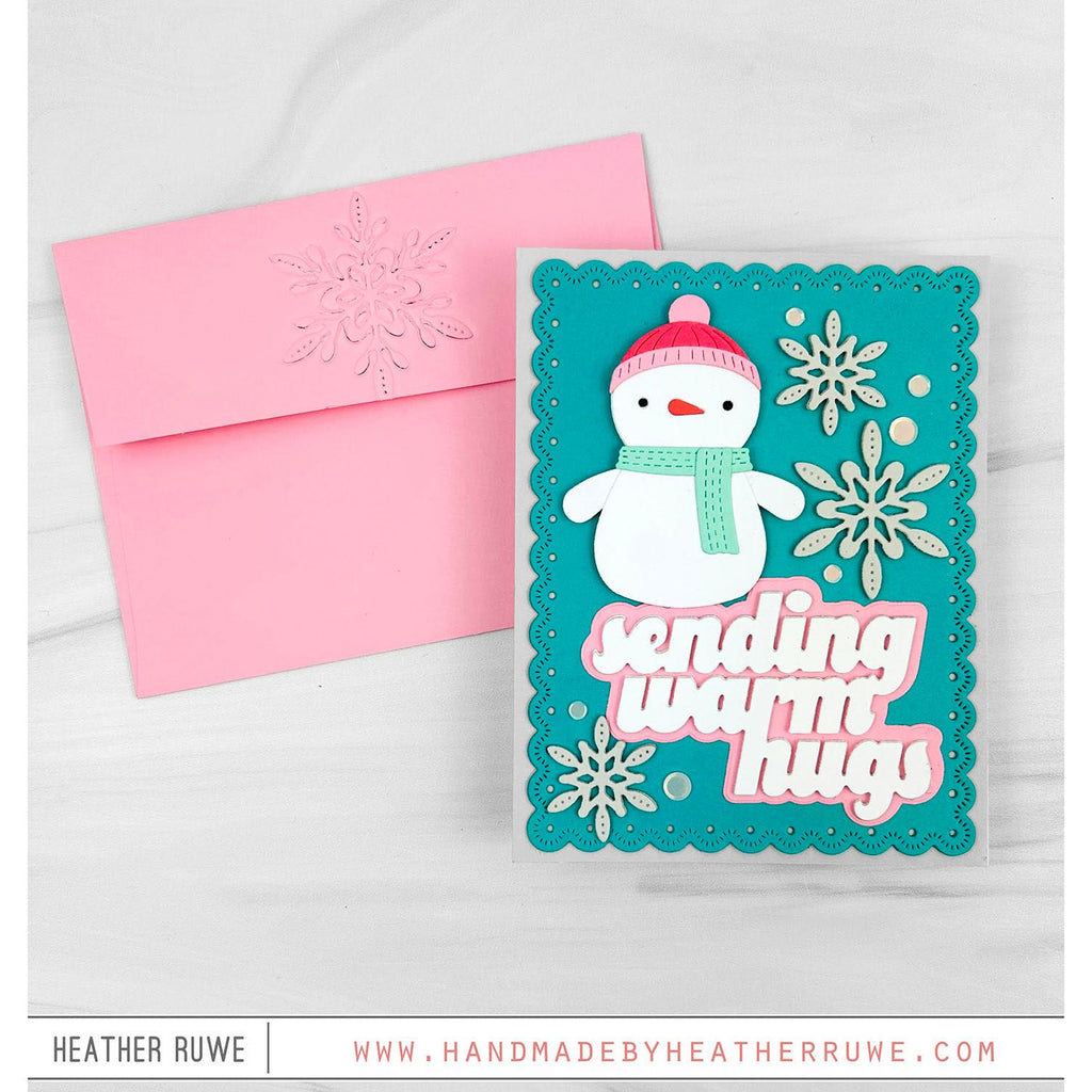 Simon Says Stamp Snuggle Snowman Wafer Dies s1117 DieCember Winter Card | color-code:ALT03