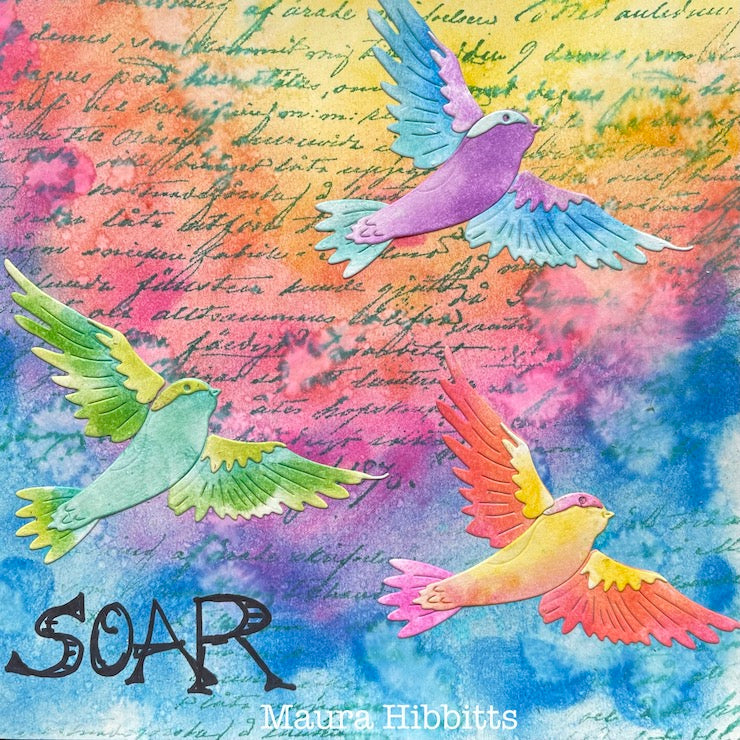 Simon Says Stamp Soaring Layered Bird Wafer Die s854 Out Of This World