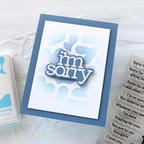 CZ Design I'm Sorry Sentiments Wafer Dies czd255c To Be Loved I'm Sorry Card | color-code:ALT01