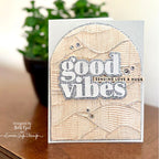 Simon Says Stamp Sunny Vibes Collection I Want It All Embossing Folders set810ef Good Vibes Card