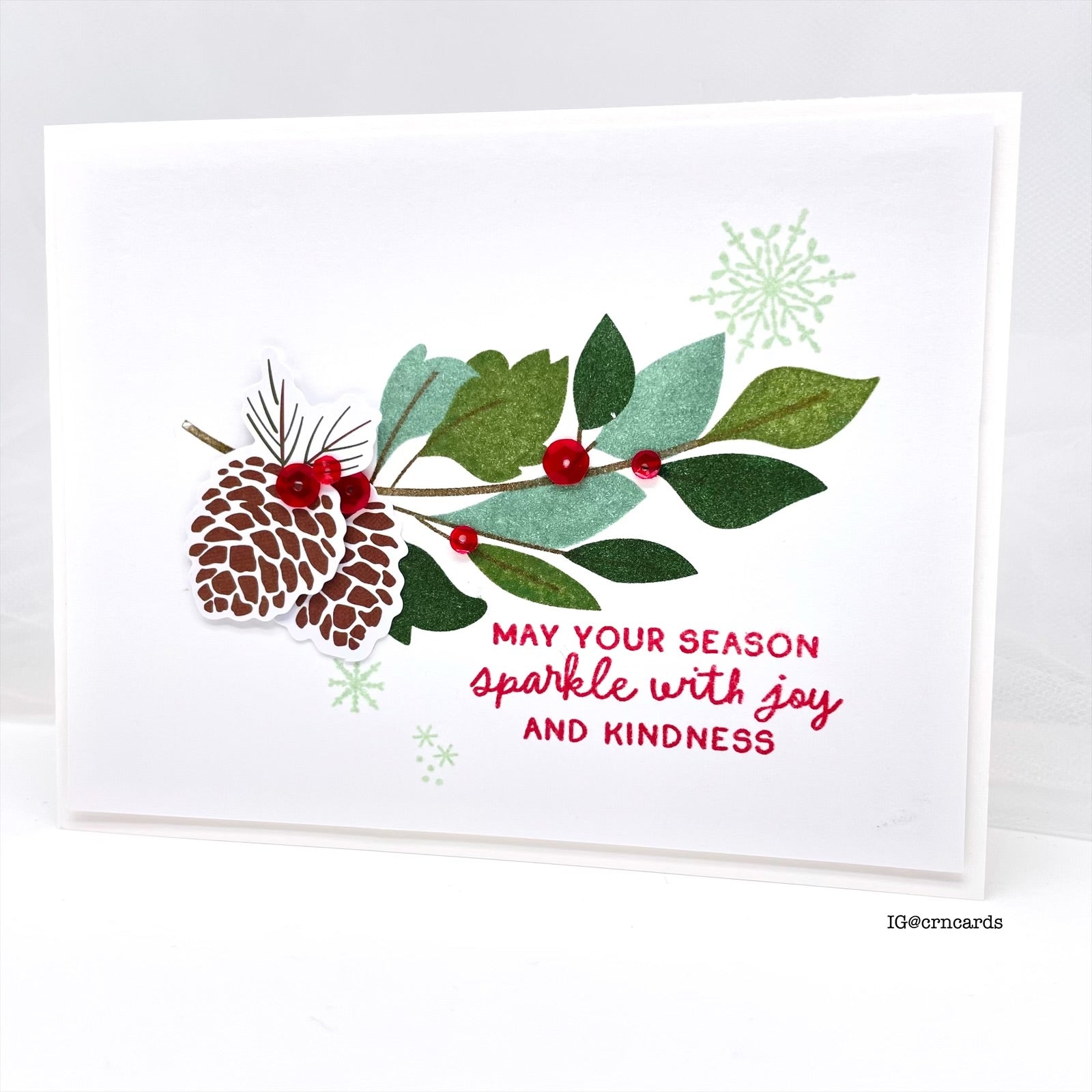 Simon Says Stamps and Dies Sparkle Season set1065ss Holiday Card