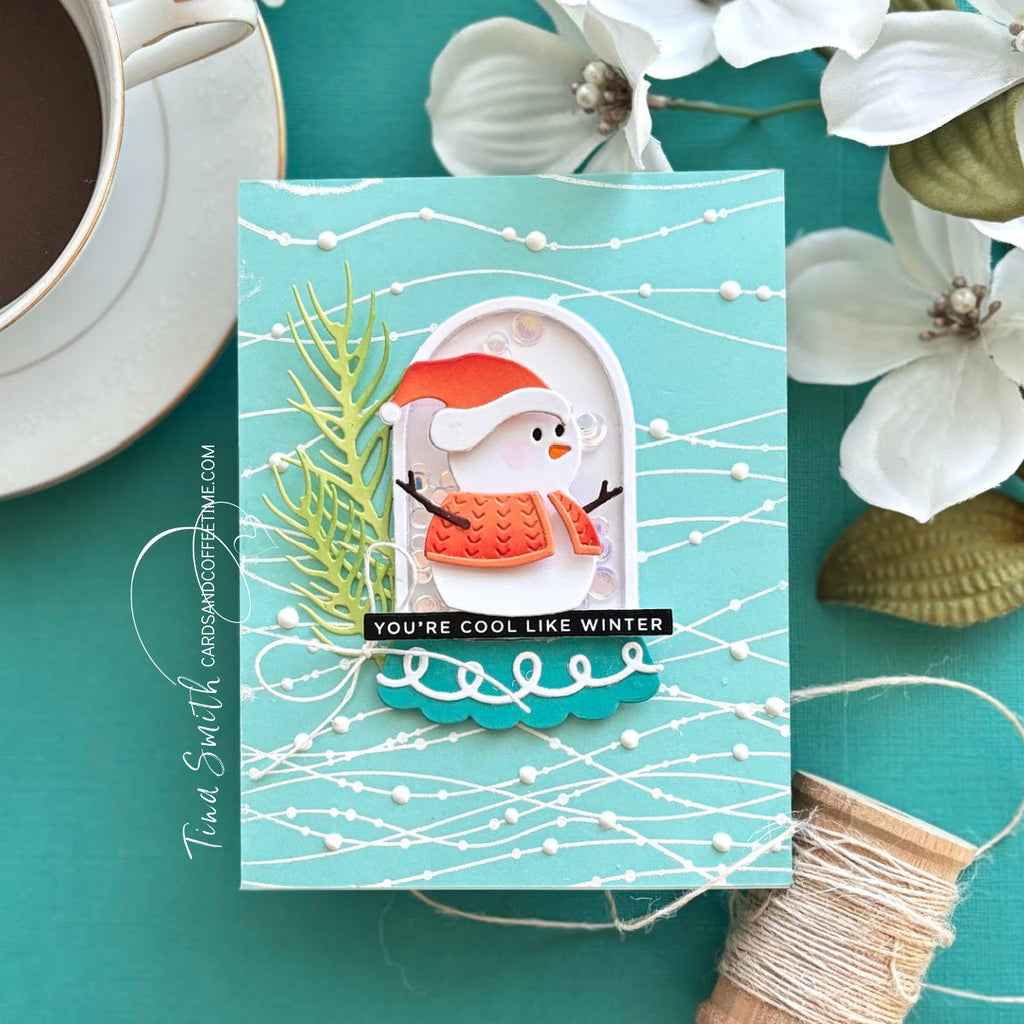 Simon Says Clear Stamp Sparkle Strands 1077ss Sweet Wishes Christmas Card | color-code:ALT03