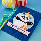 Spellbinders Birthday Bear Etched Dies s5-732 panda