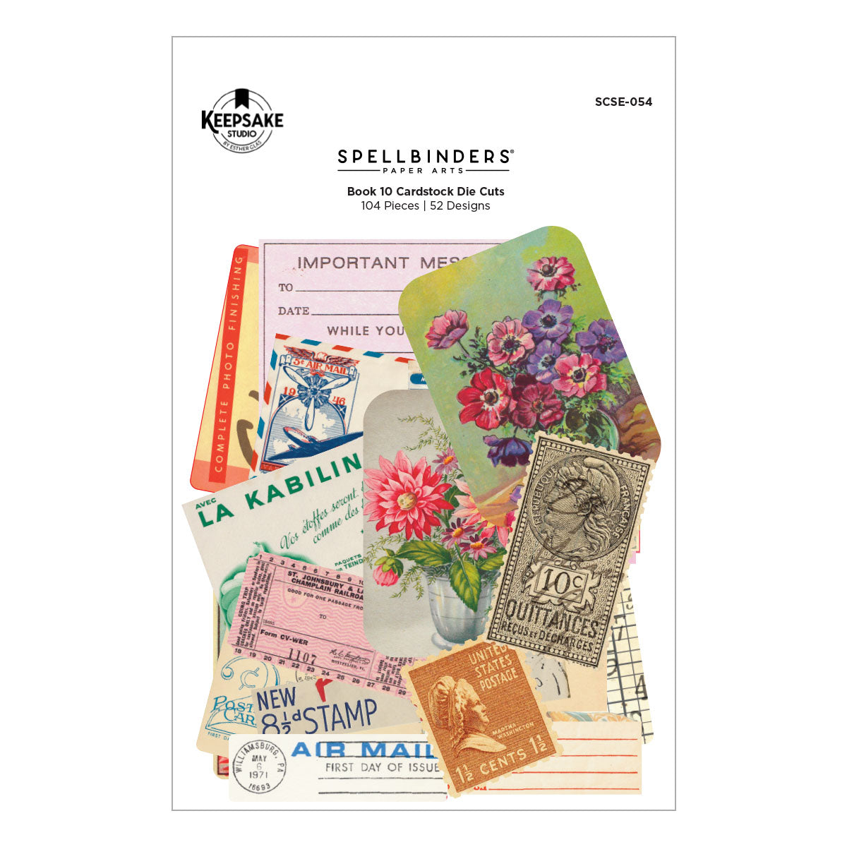 Spellbinders Book 10 Cardstock Die Cuts scse-054