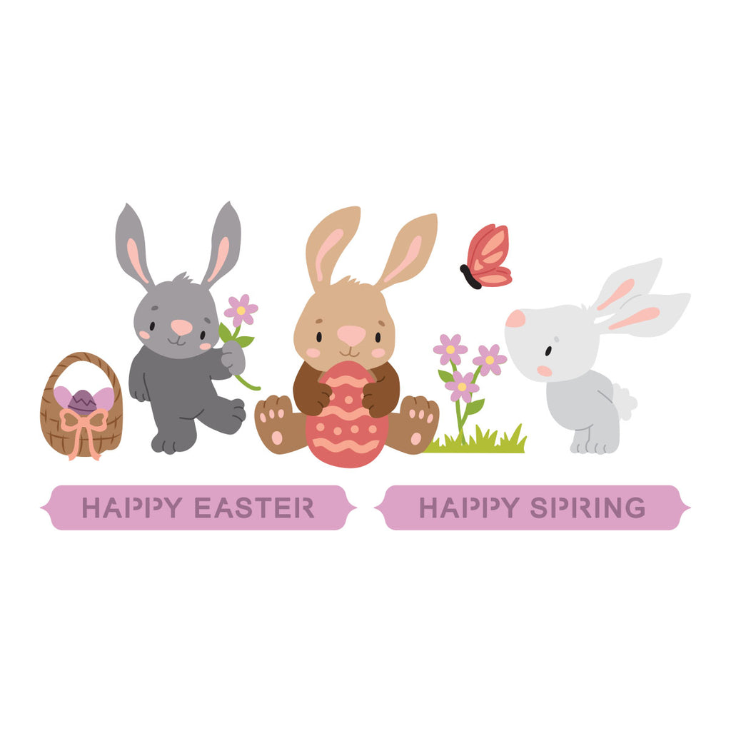 Spellbinders Bunny Buddies Etched Dies s5-749 rabbits