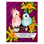 Spellbinders Cheerful Chirps Stamp, Folder and Die Bundle birds your day