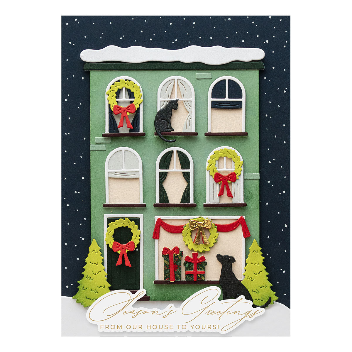 Spellbinders City Holiday Etched Dies s7-277 cat