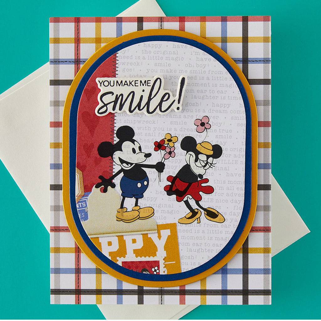 Spellbinders Classic Mouse Love Rub-Ons scsr-011 smile