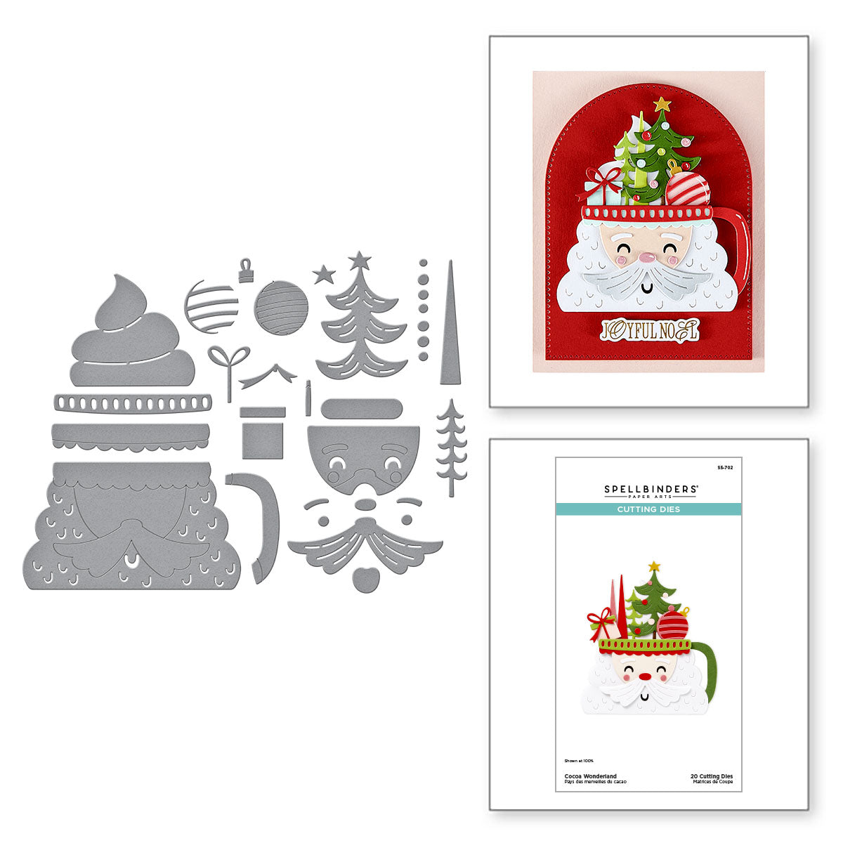 Spellbinders Cocoa Wonderland Etched Dies s5-702