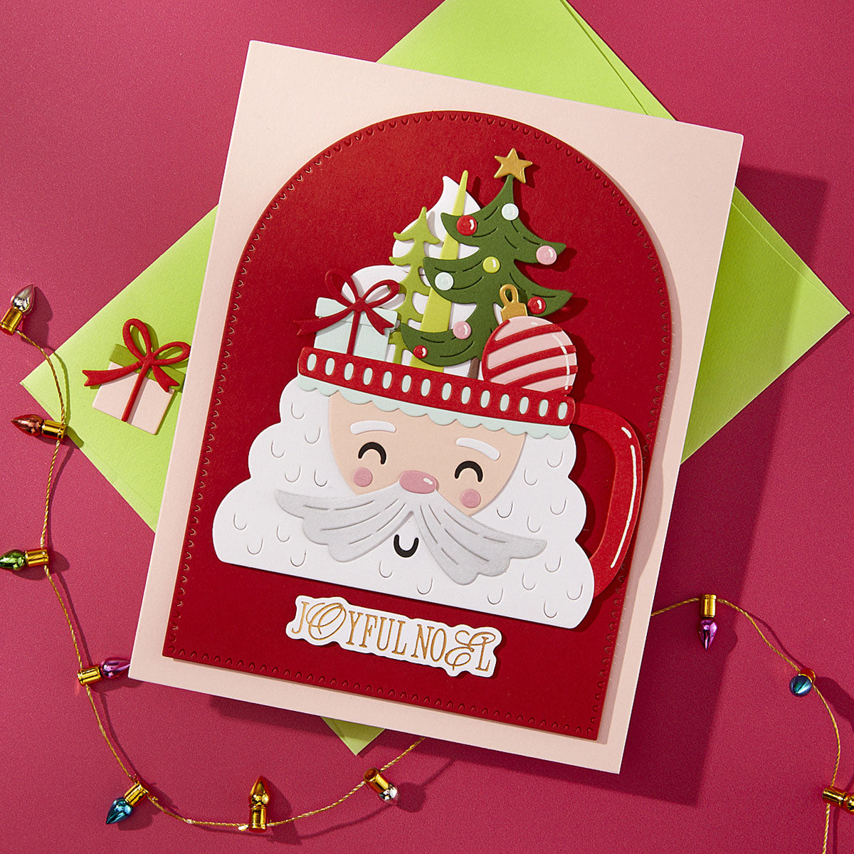Spellbinders Cocoa Wonderland Etched Dies s5-702 santa
