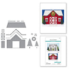 Spellbinders Country Christmas Barn Etched Dies s5-693