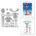 Spellbinders Dancin Moose Klondike Etched Dies s4-1370
